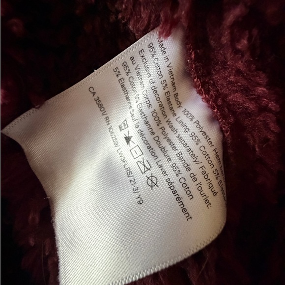 Lululemon Textured Fleece 1/2 Zip Hoodie Size 10 EUC - Picture 4 of 10